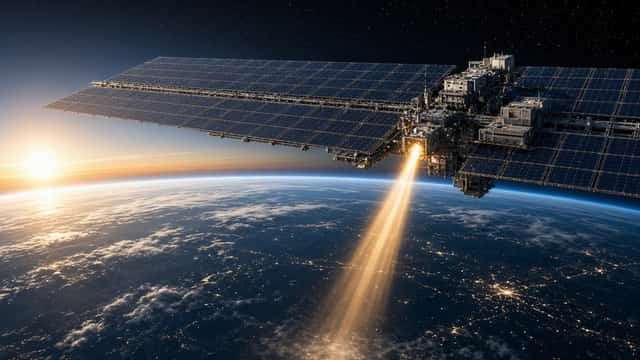 Fotorealistisch-futuristisch: Sonnenkraft aus dem Orbit